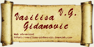 Vasilisa Gidanović vizit kartica